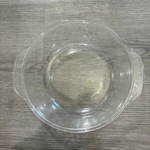 Fire King Vntg Dish Anchor Hocking Ovenware #447- 1.5 Qt Clear Glass